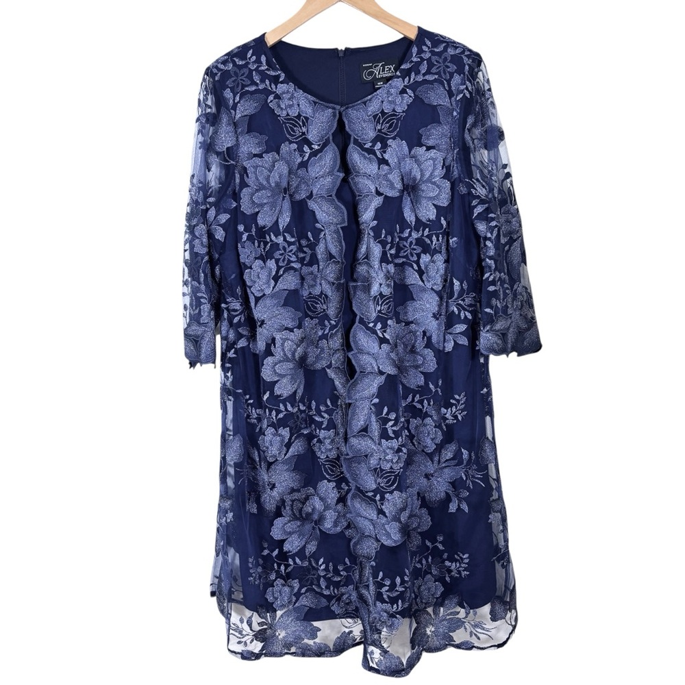 Alex Evenings Lace Jacket Dress 16W Plus Formal - Picture 11 of 11
